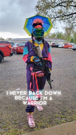 28 reactions | 﫡WARRIOR MENTALITY✊️ Making reels with super aggro templates and my ridiculous airsoft outfits is my new hobby.  | Unicorn Leah | Facebook