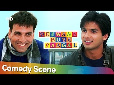 Comedy Scenes of Movie Deewane Huye Paagal- Akshay Kumar- Johny Lever - Shahid Kapoor- Paresh Rawal
