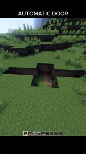 How to Build an Automatic Sliding Glass Door in Minecraft(Easy Redstone) #minecraft #gaming #shorts