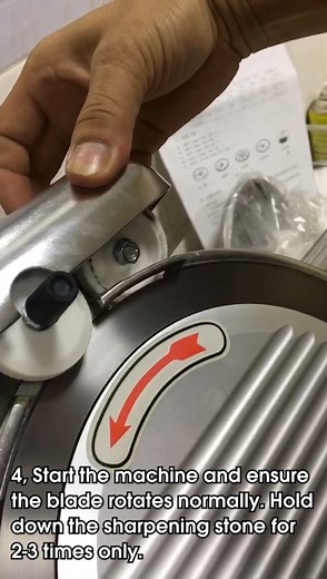 Watch How to use the meat slicer sharpening stone on Amazon Live