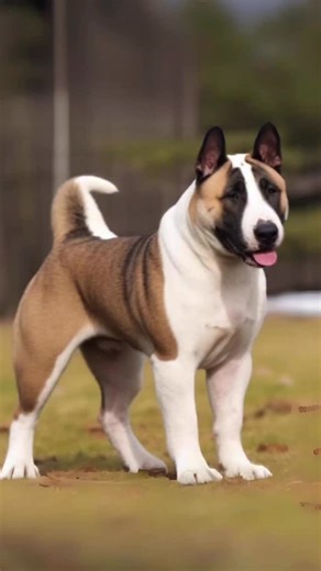 Akita x bull terrier new dog breed? @pawpointuk If you’re interested in content like this & collaborating with us Drop us a DM @pawpointuk ➖ ➖ ➖ #dogs #akita #bullterrier | PAW POINT UK