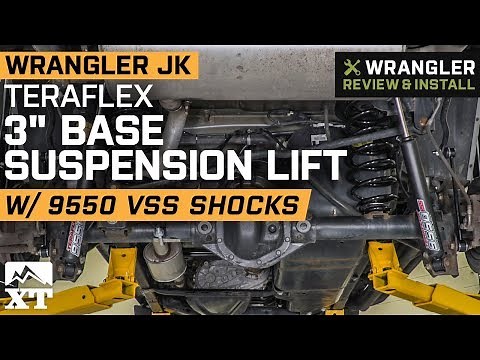 Jeep Wrangler JK Teraflex 3" Base Suspension Lift w/ 9550 Shocks (2007-2018 4 Door) Review & Install