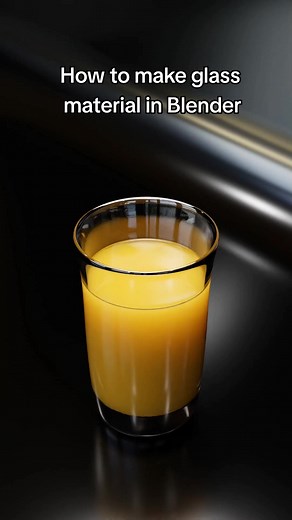 How to create a glass material using cycles in Blender. Like the video if you want to know how to model a glass and the liquid. #blender3d #blender #3dglass #glassmaterial #blendertutorial