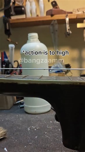 Bangzaamm | how to get low string action 🙂‍↔️ . . . . . . . . . . . . . . #guitar #guitarist #guitarplayer #luthier #reels #fyp | Instagram