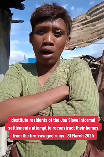 Devastating Fire Destroys Joe Slovo Informal Settlements - South Africa
