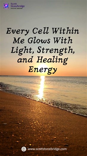 ✨ Repeat Daily for Healing & Vitality! ✨ Reprogram your mind and align your body with positive energy: “My body is a temple, and every cell vibrates with vitality.” 🌿💫 Embrace this daily practice and feel your energy transform from within. #HealingEnergy #MindBodyAlignment #DailyAffirmation #VibrantHealth [Spiritual Healing, Energy Awakening, Scott Stonebridge] | Scott Stonebridge Psychic Medium