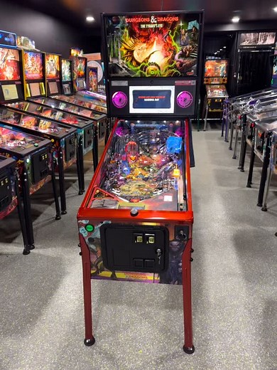 Top of the line Dungeons and Dragons Limited Edition pinball machine available now! Low plays from a private home collections. #dungeonanddragons #dnd #pinball #pinballmachine #pinballlife #collectible #arcade | Orange County Pinballs