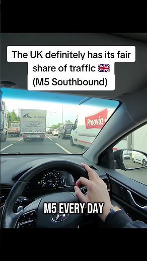 UK Traffic on the M5 Motorway - Southbound #americanintheuk