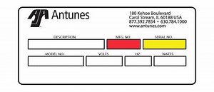 Equipment Registration | Antunes