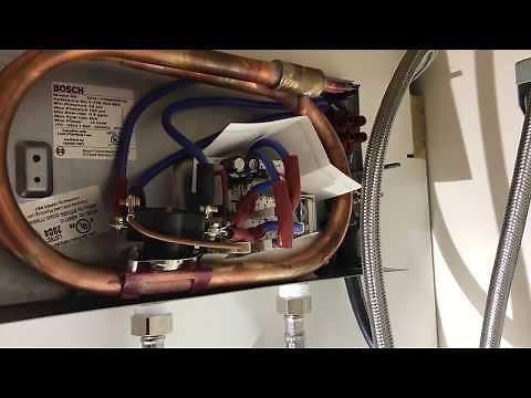 Installing Bosch Tronic 3000 US12 Electric point-of-use Tankless water heater