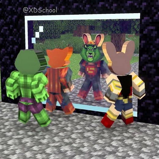 The Magic Mirror That Unites Everything – Sprunki Alex and Nick Wilde and Judy Hopps!