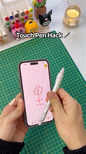 Does this VIRAL Touch Pen hack actually WORK?🖊️🤯 #diy #craft