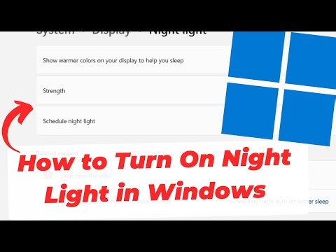 How to Turn On Night Light in Windows 11 (Blue Light Filter)