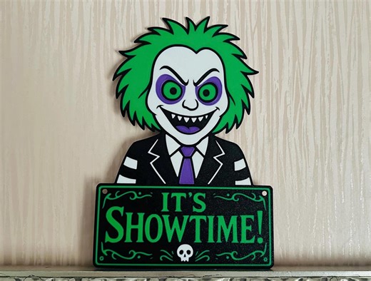 Beetlejuice "it's Showtime!" Sign - Etsy