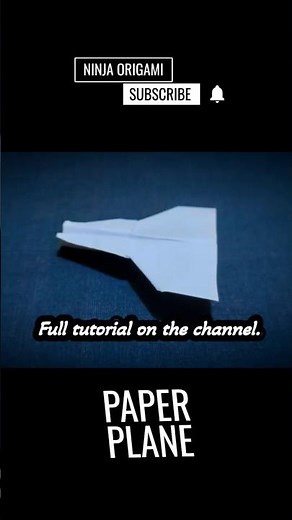 Paper Plane diy origami paper plane #NinjaOrigami