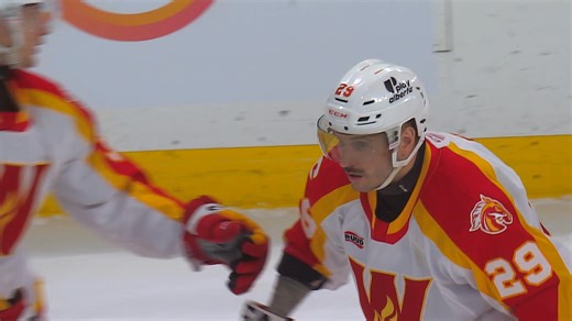 Here are the highlights from today's #MBMOOSE WIN!!!!! We face Calgary again on Monday afternoon! | Manitoba Moose