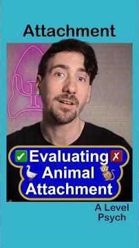 Do Animal Studies Count? ⚖️ (6/14) Attachment - AQA Psychology Paper 1
