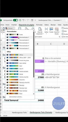 Cambiar Paleta de Colores, Celdas con Estilo #Excel #Curso #Gratis #Basico #EstiloenExcel, #Diseño