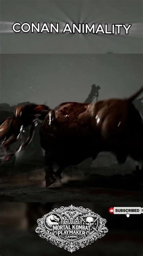 MK1 CONAN The Barbarian Animality! 🐂⚔️ #Shorts #MK1 #MortalKombat1 #short #gaming