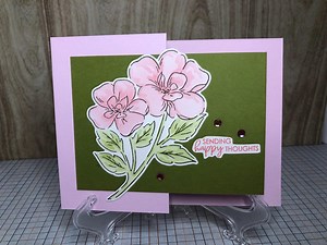 Pink Floral “double Z-fold” Birthday Card - Etsy