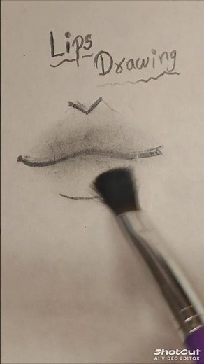 Beautiful Lips Drawing Tips 💋 | Easy Shading & Highlight Trick.