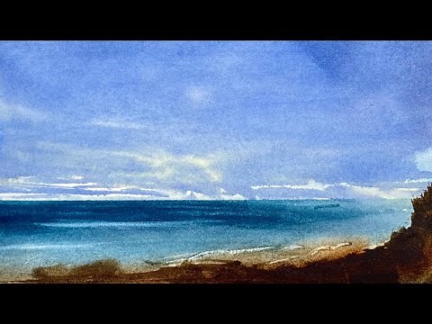 Simple Watercolour Landscape Painting Tutorial