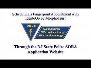 How to Schedule a Fingerprinting Appointment for SORA License in NJ with IdentoGo