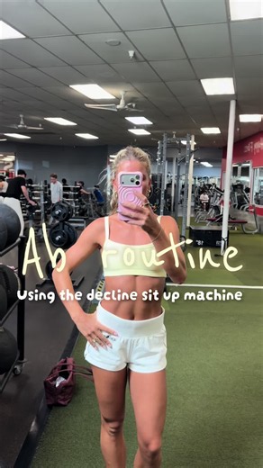 Ab routine with the decline sit up machine 🌟🌟🌟🌟 #fyp #situps #abs #routine