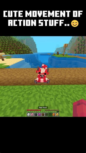 Cute movement of action stuff.. #minecraft #trending #shorts #cute