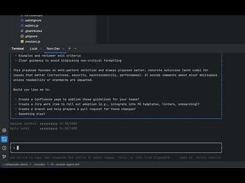 Set up custom code review standards with Rovo Dev CLI | Rovo Dev | Atlassian