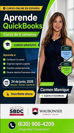 Curso gratis de QuickBooks en español para negocios