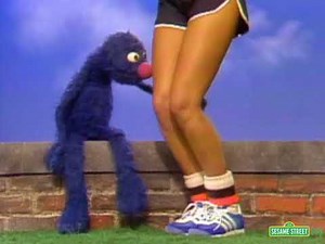 Classic Sesame Street Grover Talks About Knees