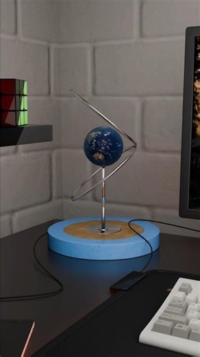 Satisfying Kinetic Earth Perpetual Motion 🌍 (Blender 5.0)