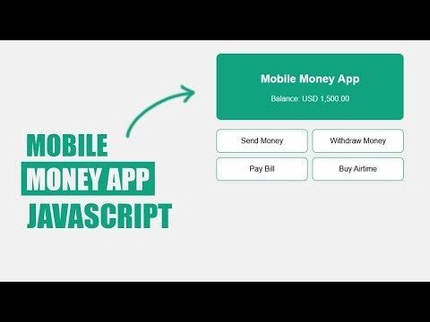 How to Create Mobile Money App using HTML CSS JavaScript #MPESA #APP