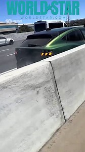 All Bad: Driver Prays As His Electric Ford Mustang Malfunctions And Scrapes Wall Before Smashing Into Another Vehicle!