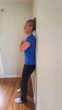 Standing Pelvic Tilt (Back to the Wall)