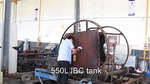 1000l Used Ibc Plastic Water Tanks Containers With Wheel for Sale