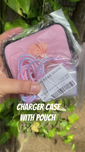 Protable cable data storage bag with charger protector #chargerprotector #storagebag #chargercase