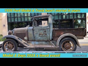 1930 Ford Model A Truck hasn’t started in years! Model A Days 2024 timed event