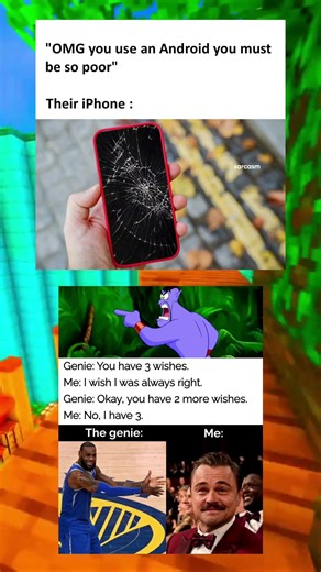 Android vs. iPhone logic be like... 💀📱 #pov #relatable #memes #shorts #funny