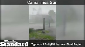 6.1K views · 66 reactions | WATCH | Typhoon Rolly barrels through Bicol region. | Manila Standard | Facebook