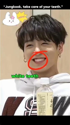 Jungkook’s teeth have turned yellow 😱#the_korian_world #bts