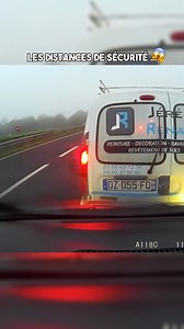 Les distances de sécurité ! #dashcam #route #france | Dashcam France