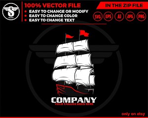Sailing Boat Logo, Sailing Ship Svg,ship Svg,boat Svg, Sailing Ship Logo - Etsy UK