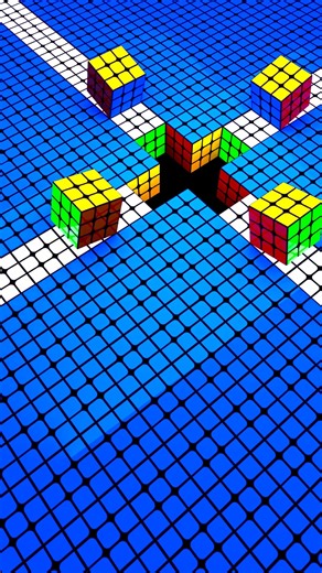 Satisfying Rubik's cube walking animation ❤️🫣 #55 #roblox