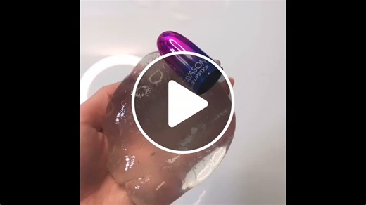 ASMR Adding Lipstick On A Clear Slime