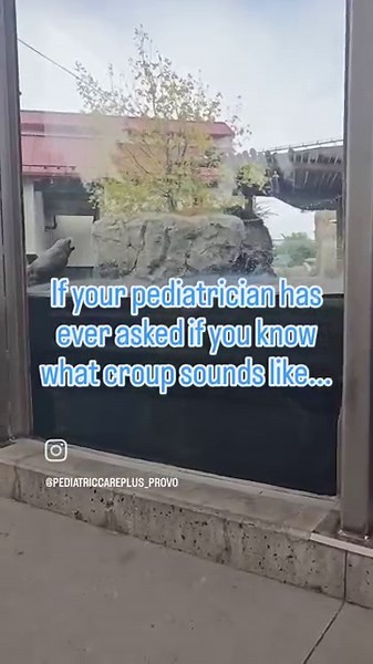 Croup: swelling causes airway to narrow & makes a sound breathing in called stridor #pediatrics