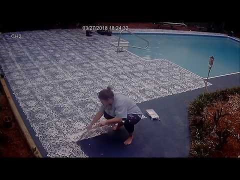 Valspar Pool Deck Painting with Stencil - DIY