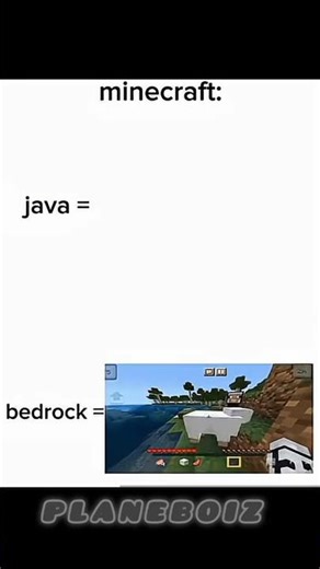 Minecraft PvP war: java Vs bedrock edition 🥶#sorts #remix