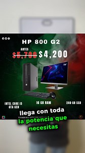 1K views |  ¡Potencia al máximo tu productividad! HP EliteDesk 800 G2 SFF + monitor 24” ️ Ideal para oficina, estudio o negocios.  ¡Promoción de septiembre solo en Pc One Tijuana!  #P#PCONETIJUANA #PromosSeptiembre #equiposreacondicionados | PC One Tijuana | Facebook